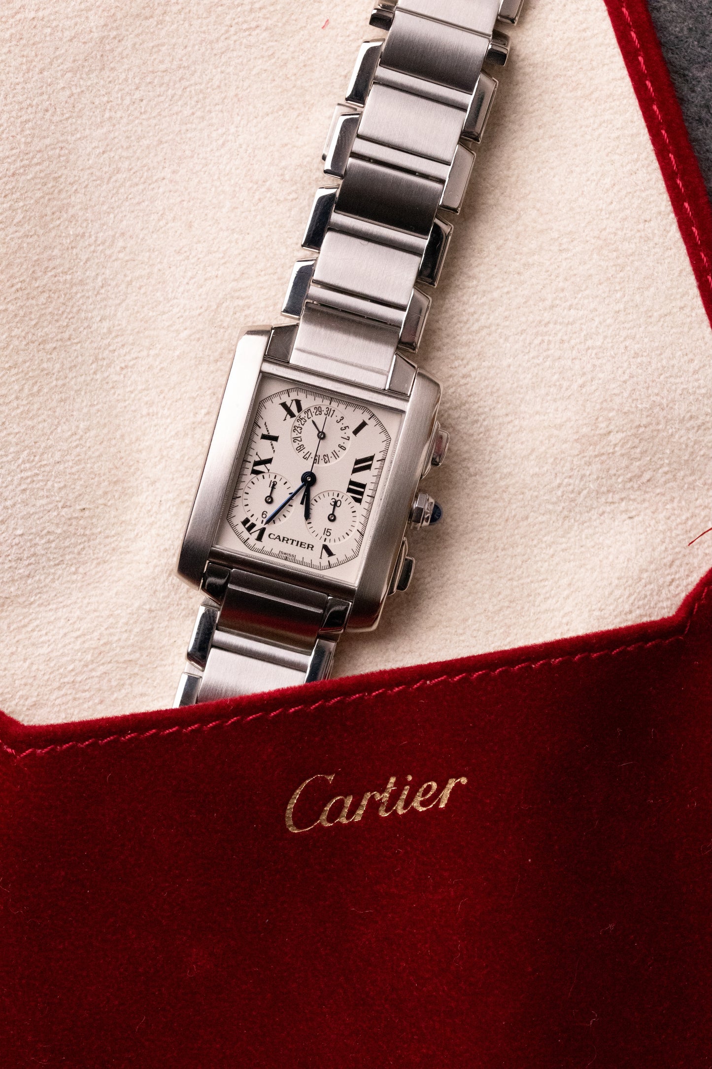 Cartier Tank Française Chronoflex 2303